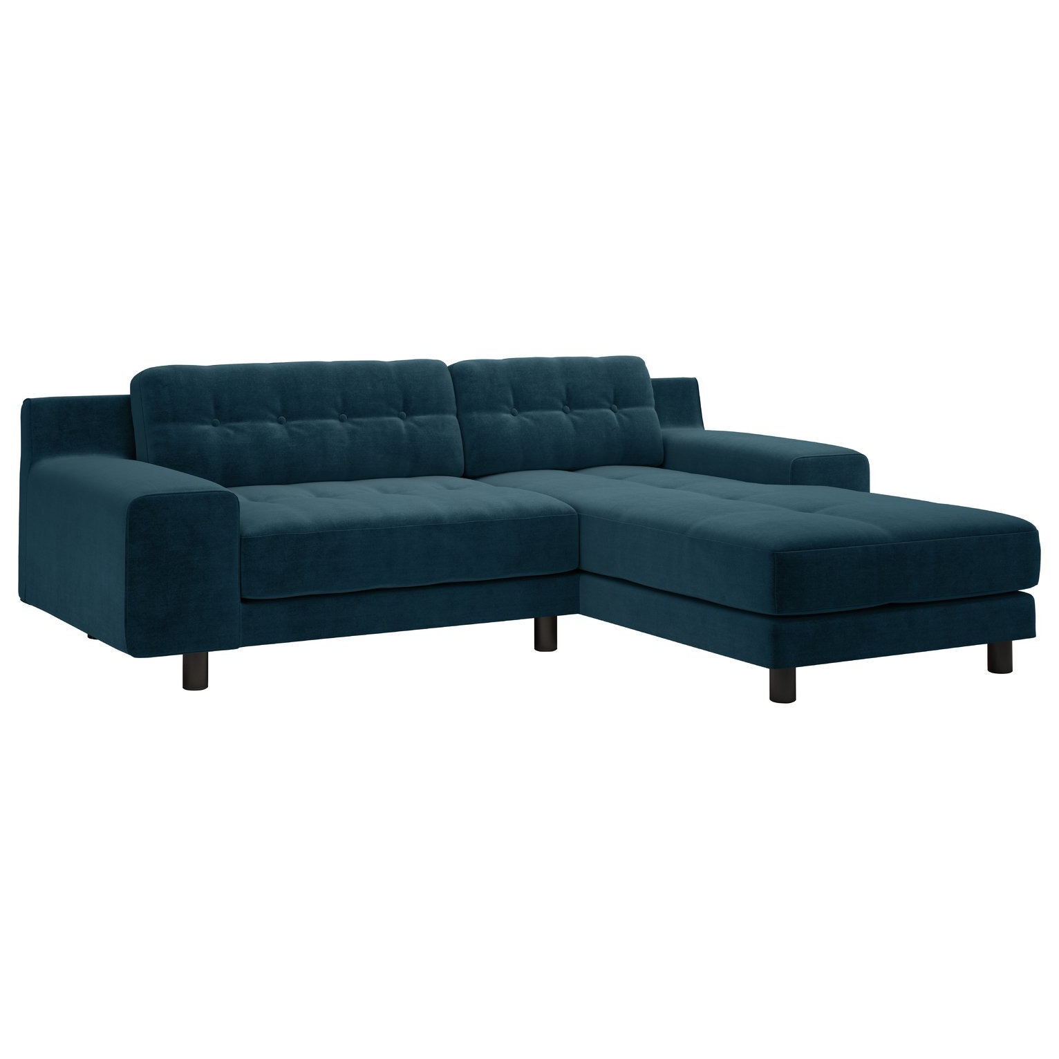 Habitat Hendricks Right Hand Corner Chaise Sofa Ink Blue by Argos
