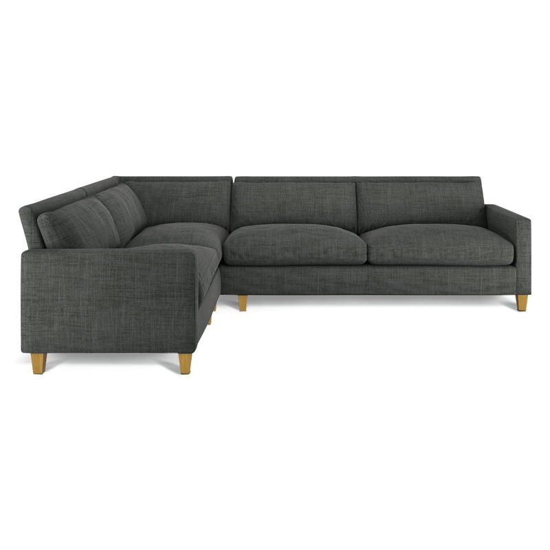 Habitat Chester Right Hand Corner Sofa Light FeetCharcoal by Argos