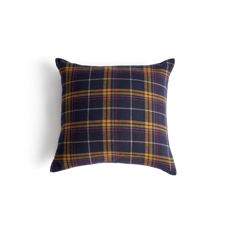 Habitat Manor House Check Wool Cushion Multi 50x50cm by Argos