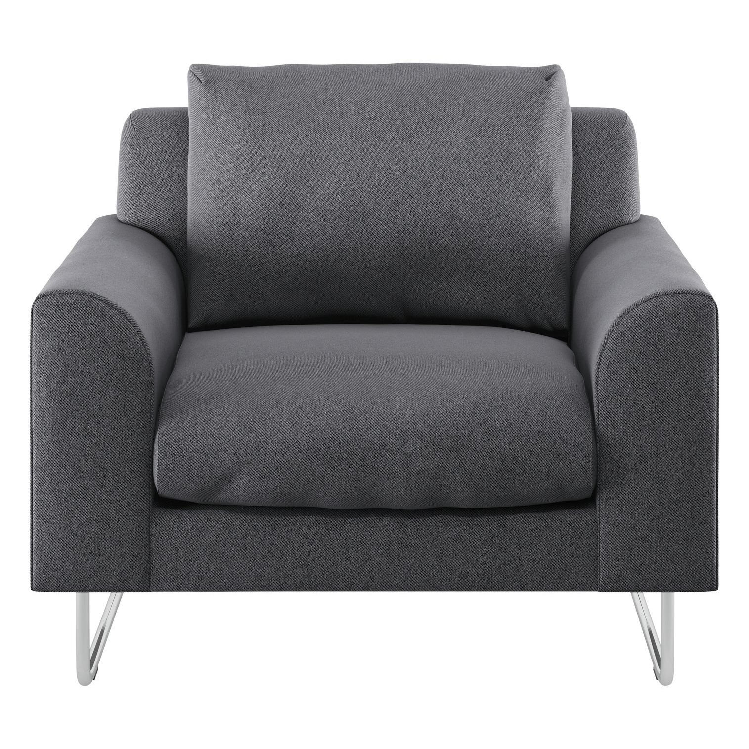 Habitat Lyle Fabric Armchair Charcoal by Argos