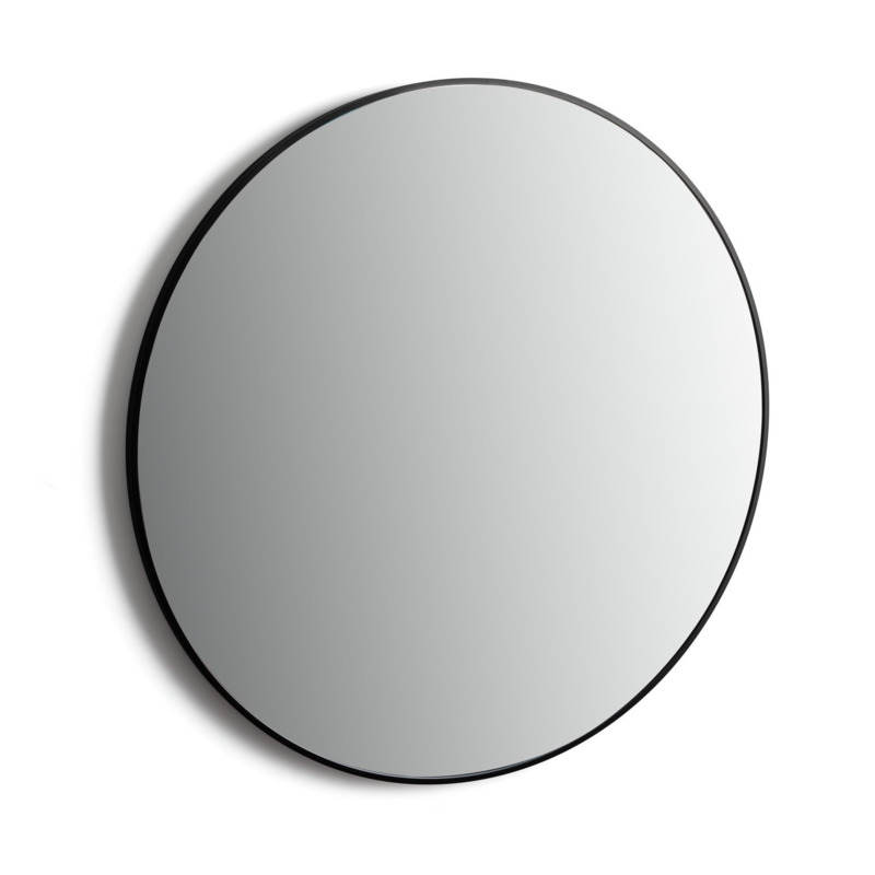 Habitat Katun Round Wall Mirror Black by Argos