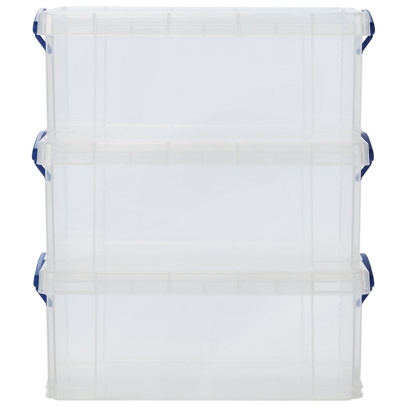 Really Useful 3 x 9L A4 Plastic Storage Boxes Clear by Argos