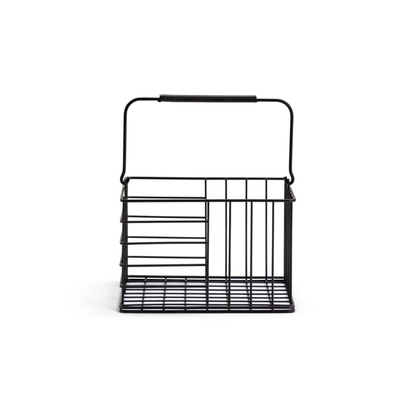Argos Home Wire Square Storage Basket Matt Black by Argos