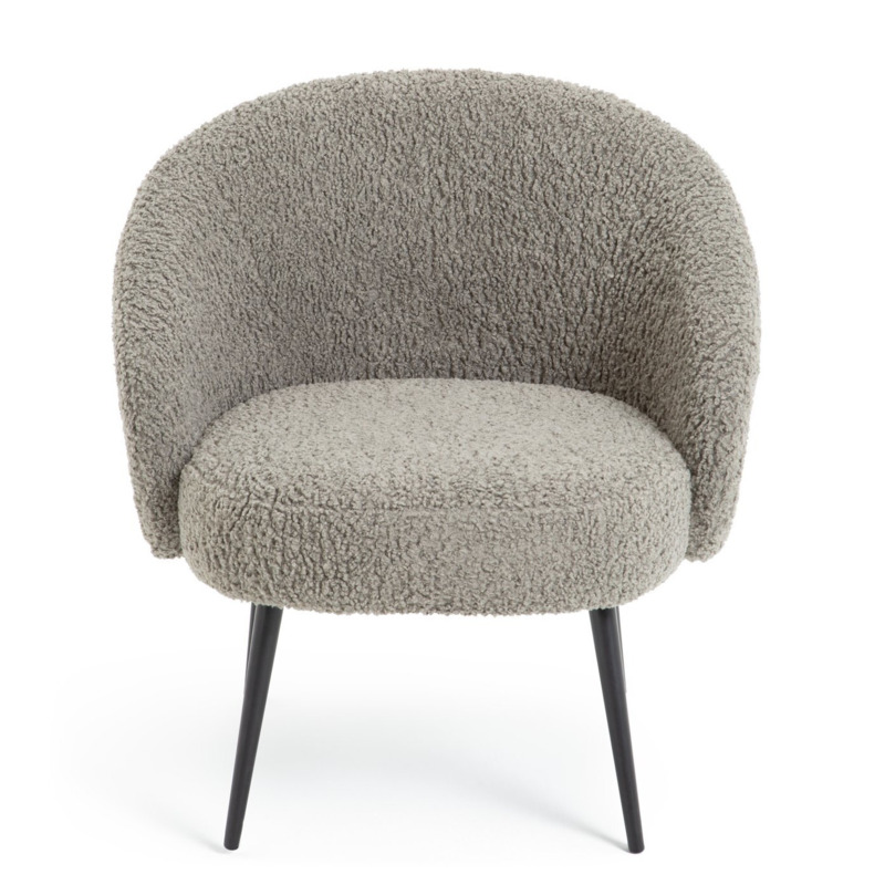 Habitat Ash Boucle Accent Chair - Grey by Argos | ufurnish.com