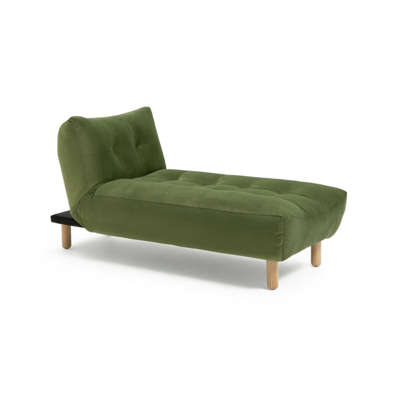 Habitat Kota Fabric Corner Chaise Sofa Bed - Green by Argos | ufurnish.com