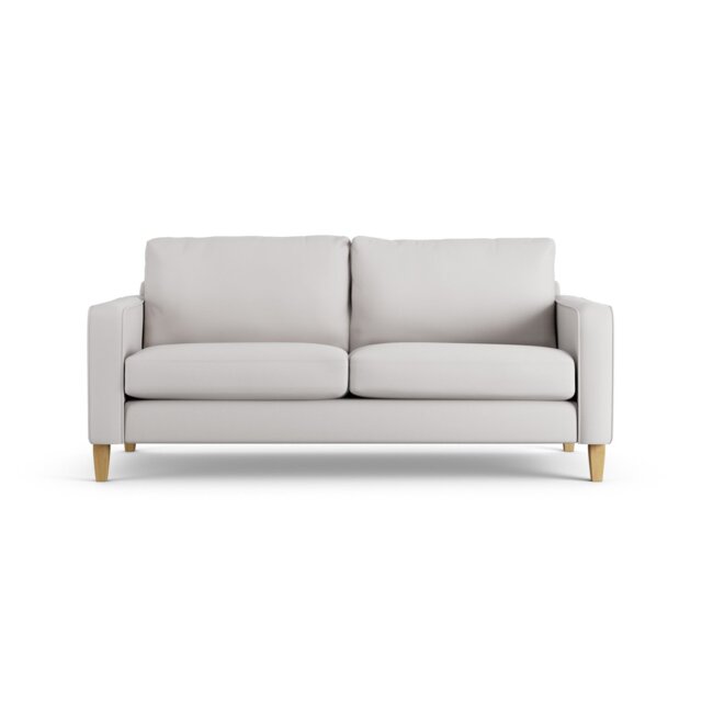 Habitat Flint Fabric 3 Seater Sofa - Natural - Ash Leg by Argos ...