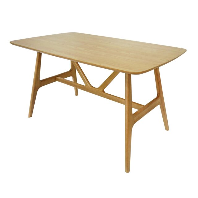 SBN Goran Wood Veneer 4 Seater Dining Table - Natural by Argos | ufurnish.com