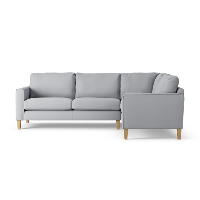 Habitat Flint Fabric Right Hand Corner Sofa - Grey - Ash Leg by Argos ...