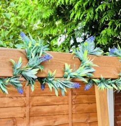 Garden XP Artificial Lavender Garland With String Light by Argos