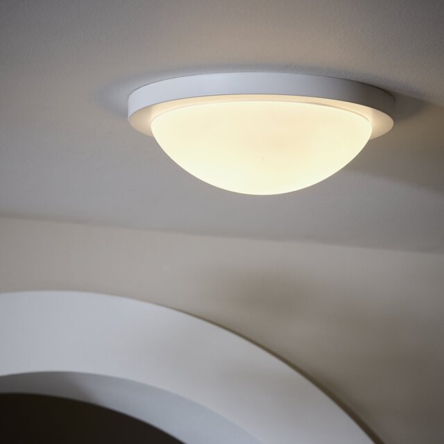 Argos Home Aspley Bathroom Flush to Ceiling Light - White by Argos ...