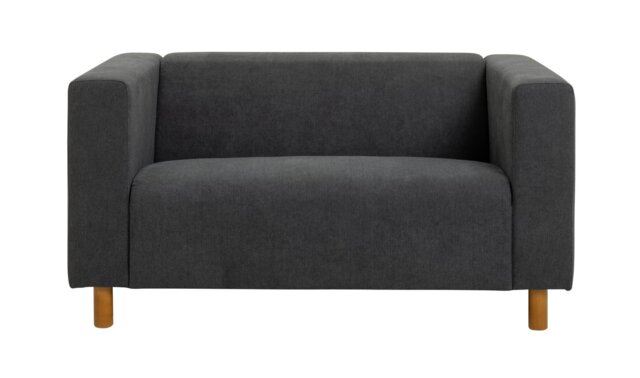 Argos Home Moda Fabric Compact 2 Seater Sofa - Grey | uFurnish.com