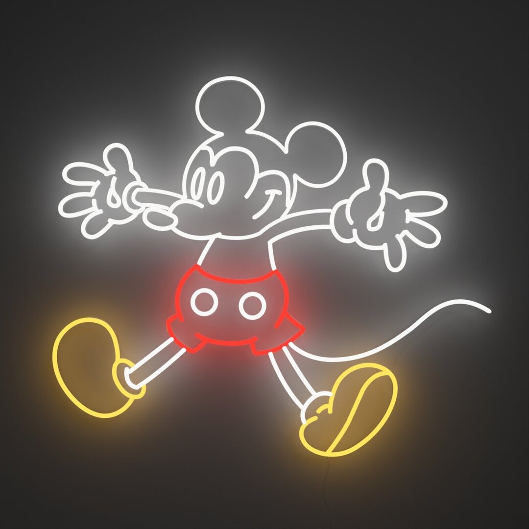 Yellowpop Disney Giant Mickey Mouse LED Neon Effect Light by Argos