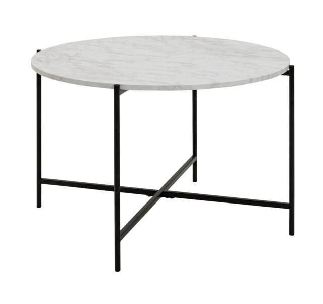 Argos Home Jules Round Coffee Table Black & White by Argos