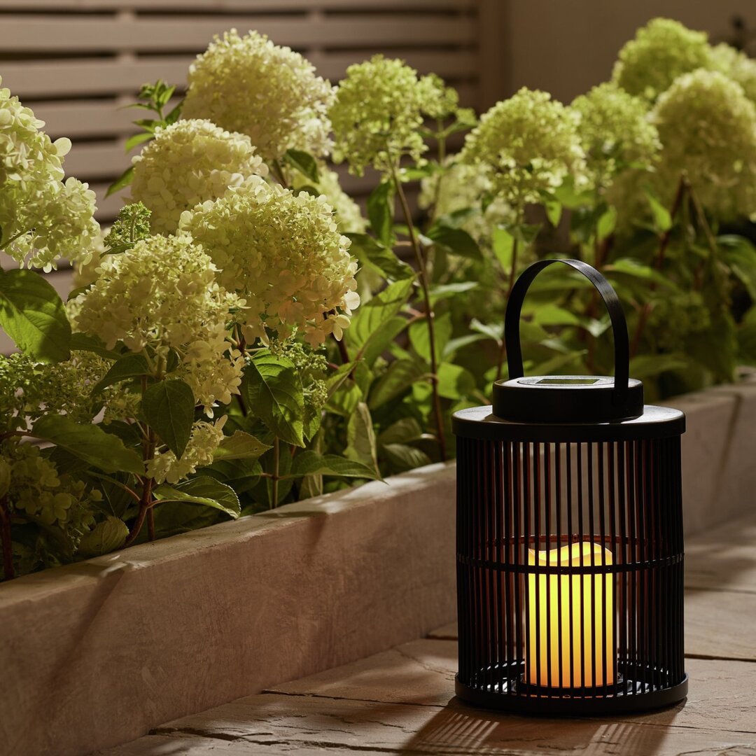 Garden by Sainsburys Solar Flickering Candle Lantern by Argos