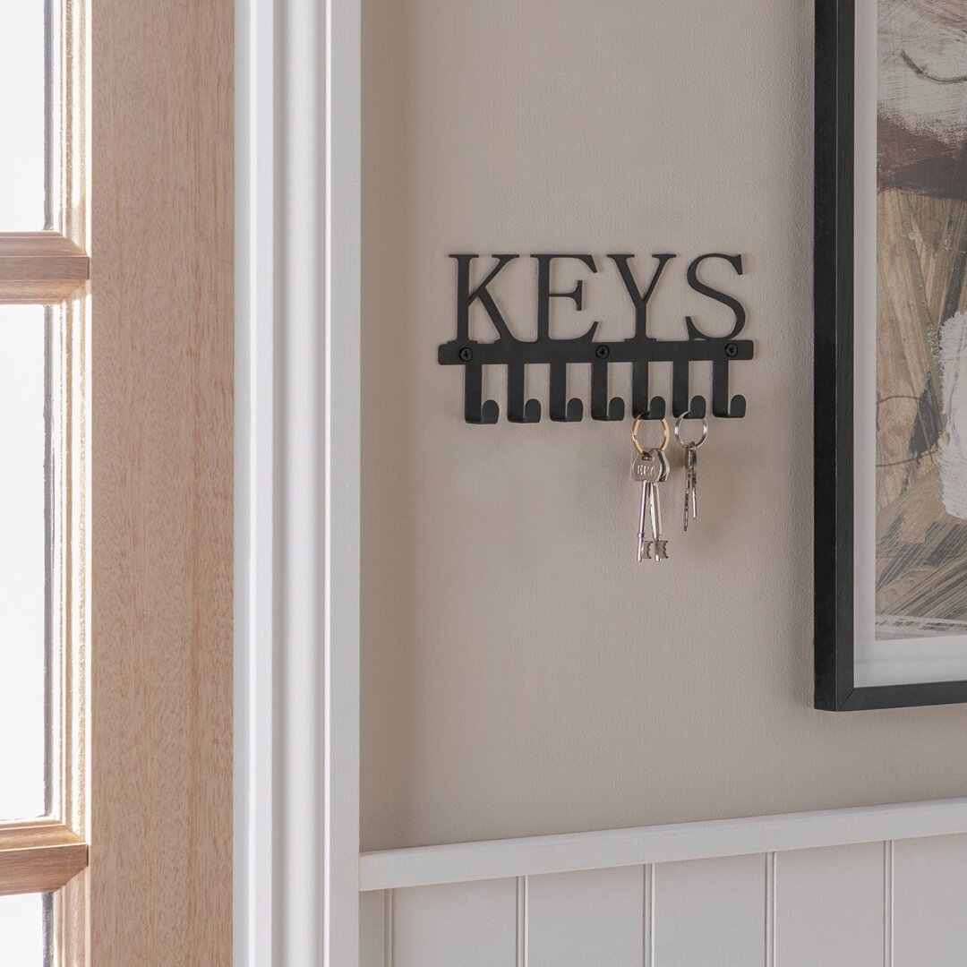 Argos Home 7 Piece Metal Key Hooks - Black | uFurnish.com