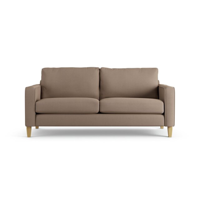 Habitat Flint Fabric 3 Seater Sofa - Biscuit - Ash Leg by Argos ...