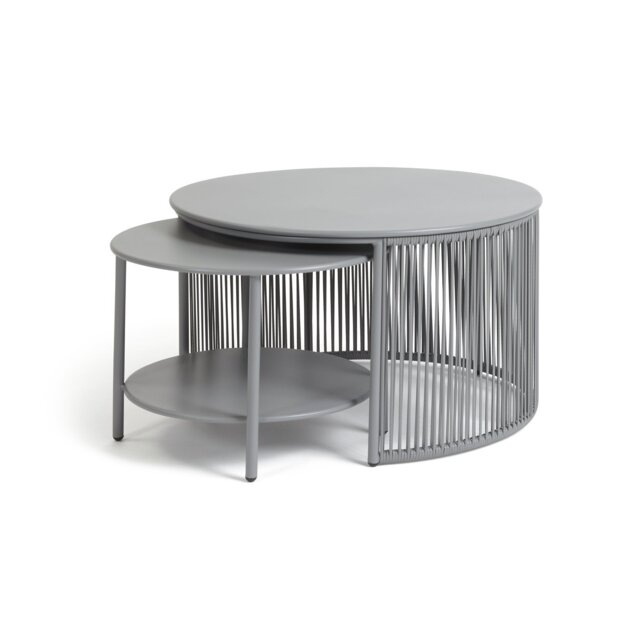 Habitat Ipanema Metal Garden Coffee Table - Grey by Argos | ufurnish.com