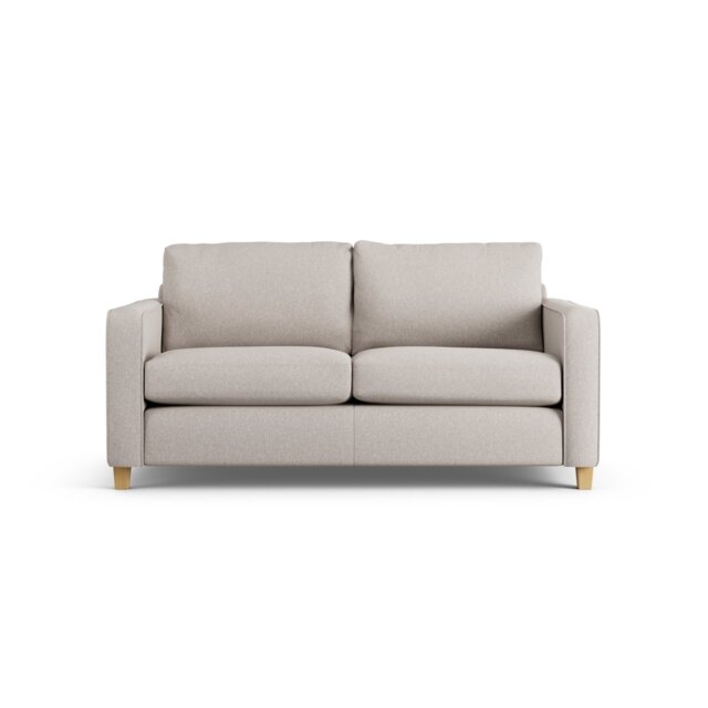 Habitat Flint Fabric 2 Seater Sofa Bed- Stone - Ash Leg by Argos ...