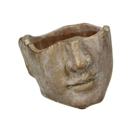 Aphro Aged Gold Face Planter - Small