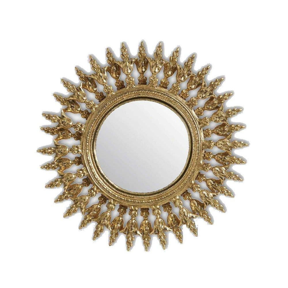 Ora Golden Fanfare Convex Round Mirror
