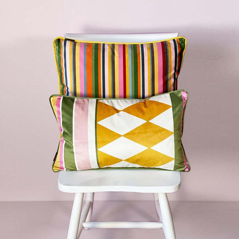 Harlequin Velvet Cushion By Audenza Ufurnish harlequin-velvet-cushion-by-audenza-ufurnish