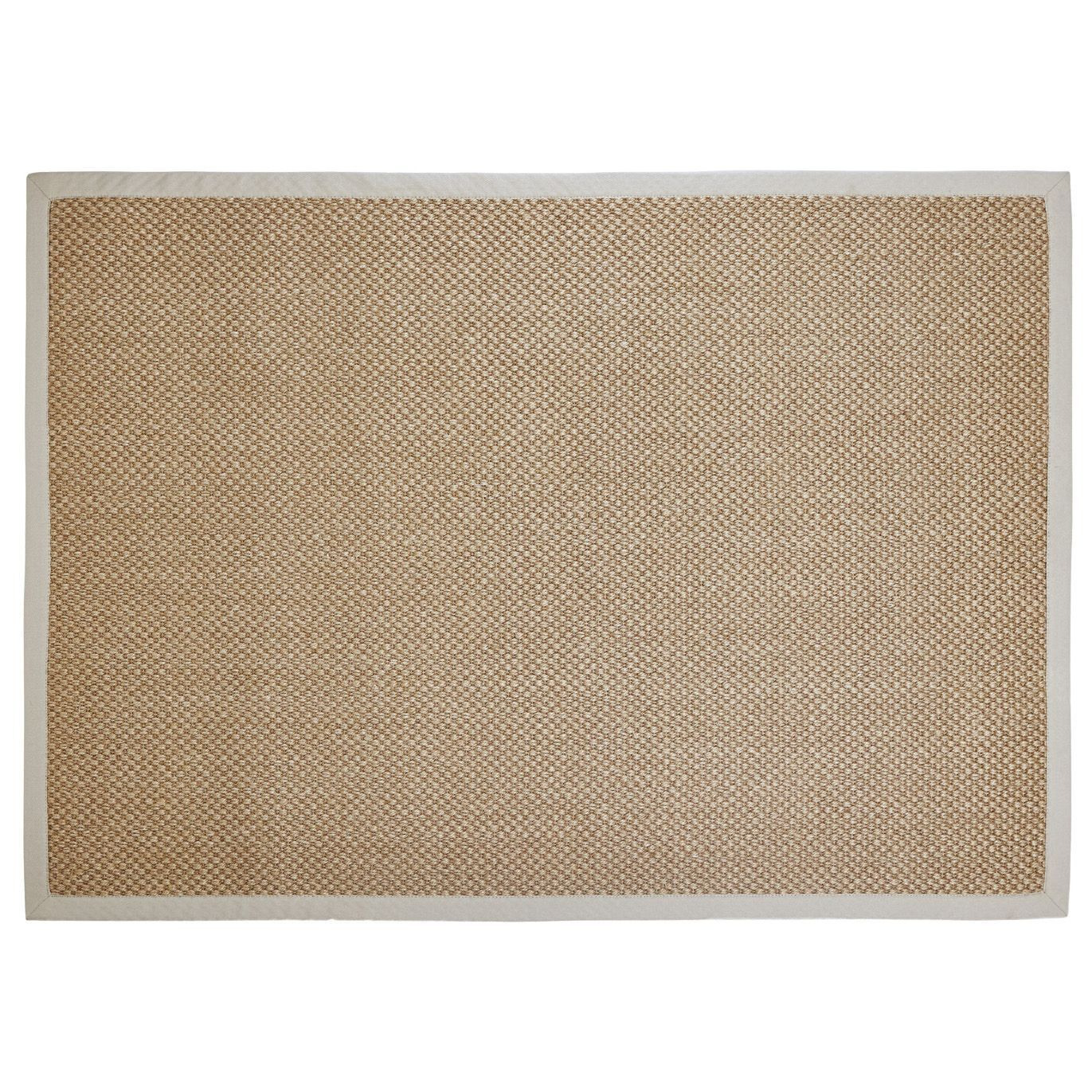 Colours Fabianna Flatweave With Border Natural Rug 170Cmx120Cm by B&Q
