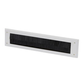 Diall White Letterbox Draught Excluder, (H)80mm (W)342mm
