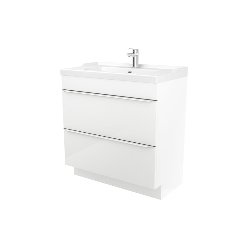 GoodHome Imandra White Vanity Unit & Basin Set (W)804mm by B&Q