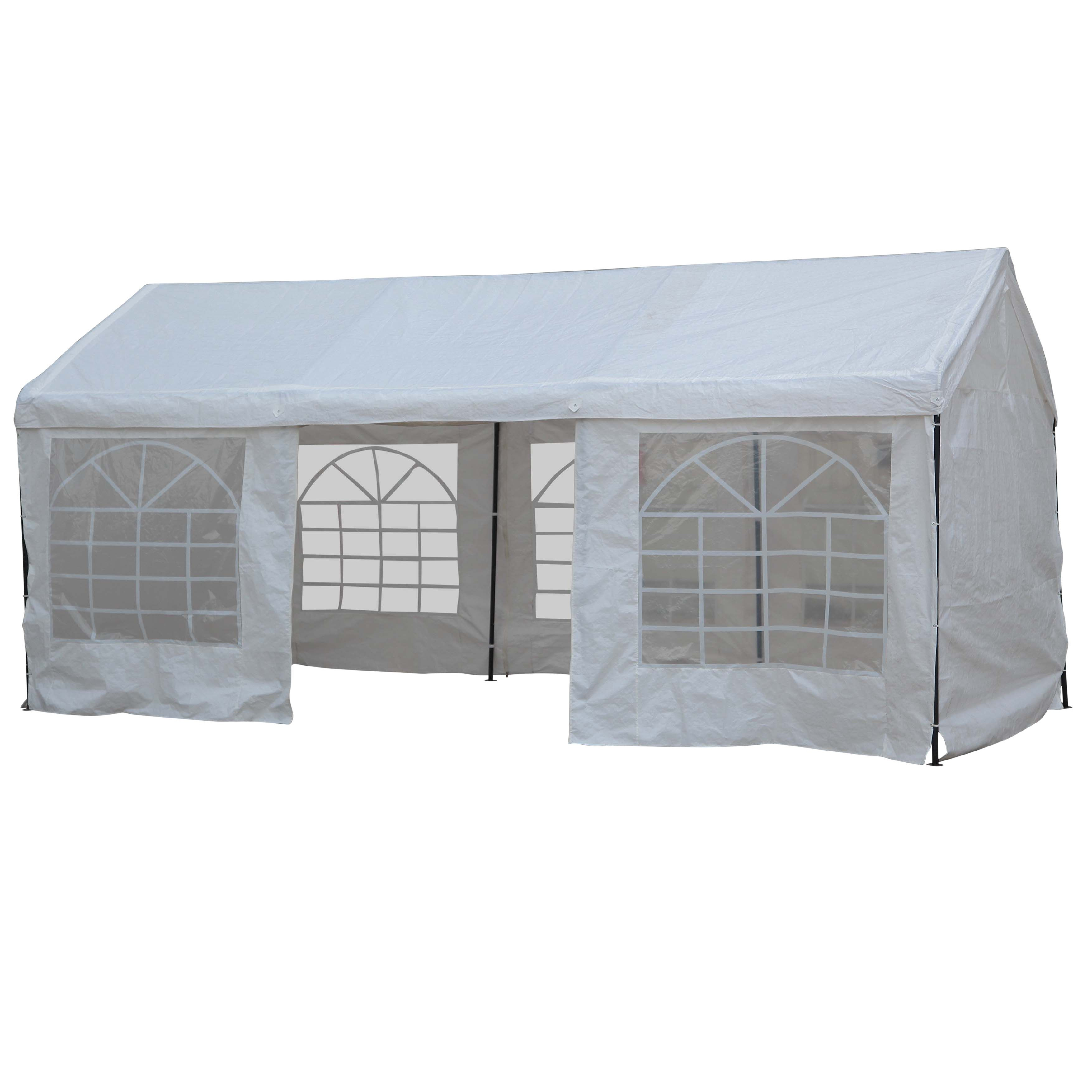 Blooma Betty White Rectangular Gazebo, (W)5.96M (D)2.97M by B&Q