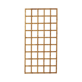 Forest Garden Traditional Square Dip Treated Trellis Panel (W)0.91M (H)1.83M