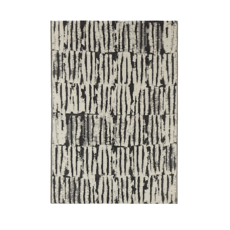 Blooma Broken Line Birch & Moonless Night Outdoor Rug 170Cmx120Cm by B&Q