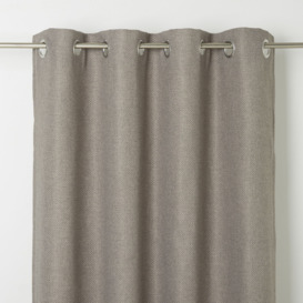GoodHome Kosti Grey Plain Blackout Eyelet Curtain (W)140Cm (L)260Cm, Single