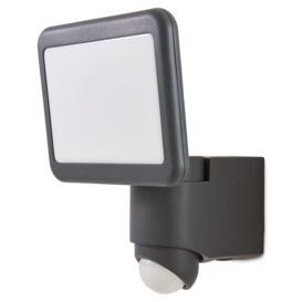 Blooma Delson Matt Charcoal Grey Led Pir Motion Sensor Outdoor Wall Light