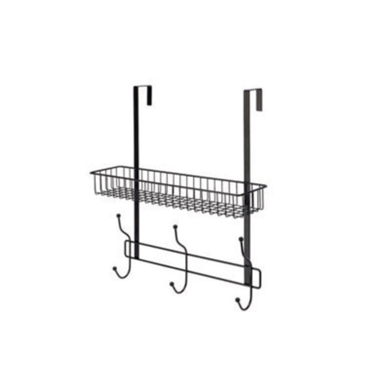 Croydex Large Hook Over Shower Caddy Matt Black by B&Q