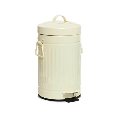 Crystals 3L Retro Vintage Pedal Bin Us Style Dustbin For Bathroom & Kitchen Waste by B&Q ...