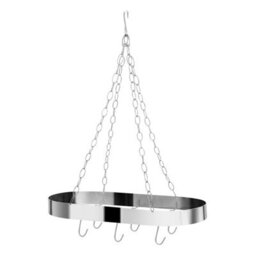 Orsina Valen Matt Black Oval Ceiling Rack by B&Q | uFurnish.com
