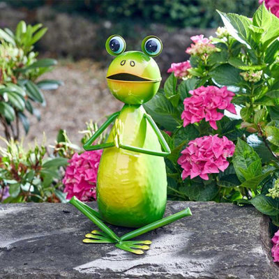 Marco Paul Yoga Frog Garden Ornament by B&Q | ufurnish.com