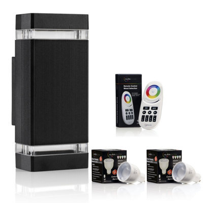 Auraglow Remote Control Colour Changing Up & Down Wall Light