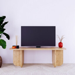 Wooden Tv Stand 100 Cm Small Tv Unit For Tvs Up To 43 Inch, Modern ...