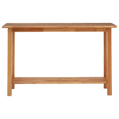 Orsina Contemporary Rectangular Console Table, Natural Wood Console ...