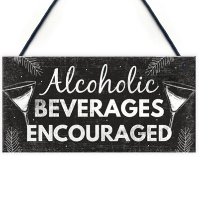 Medallurgy Wine Word Art Sign – Handmade Hanging Plaque For Home Kitchen Bar (Black, Textured)
