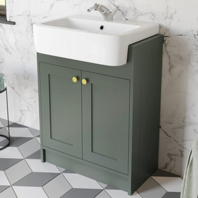 Aurora Traditional Vanity Basin Unit Freestanding 1 Tap Hole Bathroom ...