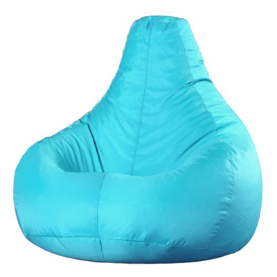 icon Recliner Indoor Outdoor Bean Bag Aqua Blue Bean Bag Chair by B&amp;Q ...