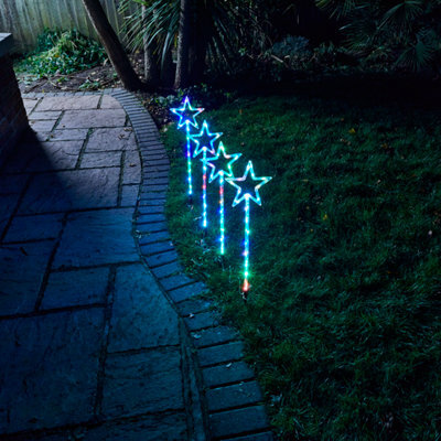 Led Colour Changing Star Colour Changing Led Assorted Stars Freestanding & Wall-Mounted ...