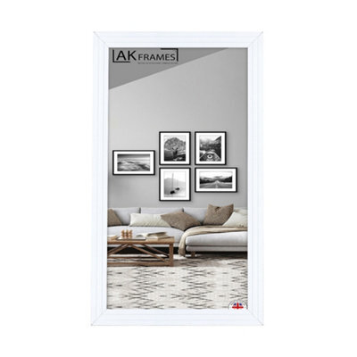 20X8 White Modern Step Picture Frame - Perfect For Posters, Photos And ...