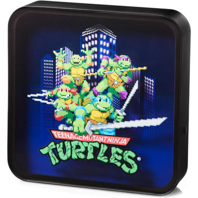 Numskull Teenage Mutant Ninja Turtles 8-Bit Skyline 3D Lamp by B&Q ...