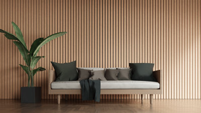 Wood Panel Co Acoustic Wood Slat Wall Panel In Classic Oak Luxe Grand ...