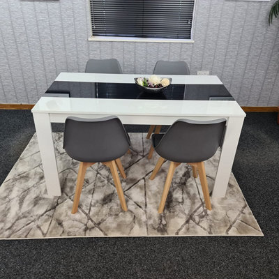 Dining Table With 4 Chairs, Dining Table Room Set 4, Kitchen Set Of 4 ...
