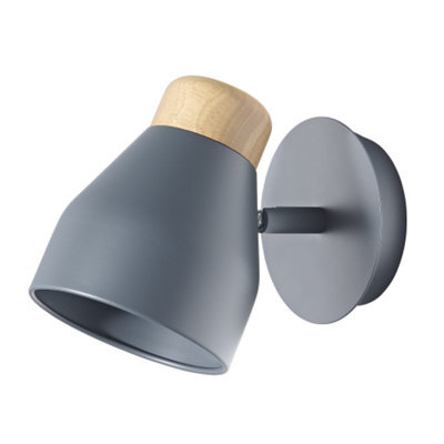 Graphite Light Fitting Happy Homewares Contemporary Scandinavian Designed Wall Light Fitting ...