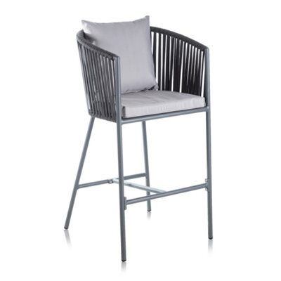 Alfresia Grey Garden Bar Stools - Set Of 2 by B&Q | ufurnish.com